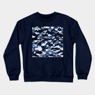 Army Design - Navy Blue Crewneck Sweatshirt